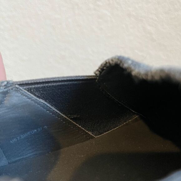 VINCE Gray Tweed Warren Round Toe Slip-On Platform Sneakers Women's Size 7.5 - Picture 6 of 9